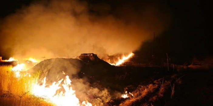Şırnak’ın Suriye sınırında yangın: 7 köy etkilendi