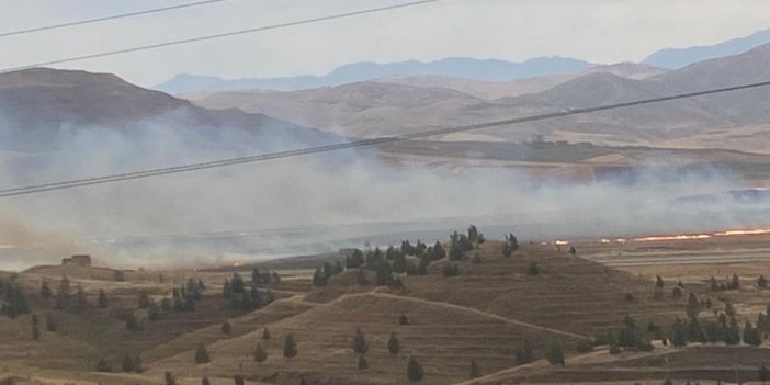 Siirt Havaalanı yakınlarında yangın