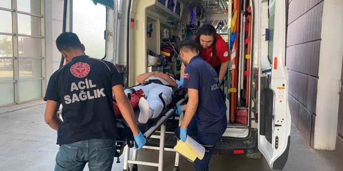 Motosiklet ile otomobil çarpıştı: 1 kişi yaralandı