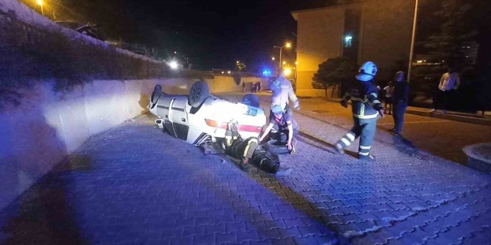 Mardin’de otomobil takla attı: 3 kişi yaralandı