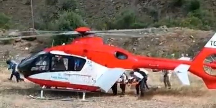 Bitlis’te ambulans helikopter 40 yaşındaki hasta için uçtu