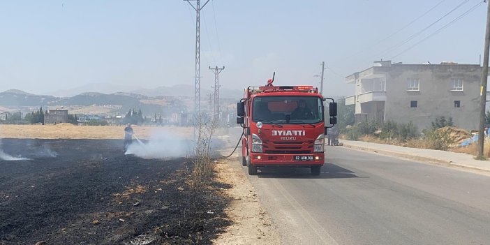 Yerleşim alanına yakın çıkan yangın kontrol altına alındı