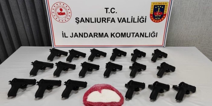 Urfa’da 18 tabanca ele geçirildi: 2 gözaltı