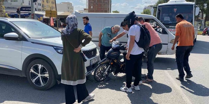 Adıyaman'da otomobille motosiklet çarpıştı: 1 kişi yaralandı