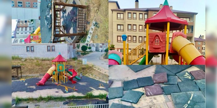 Yüksekova'da çocuk parkı tahrip edildi