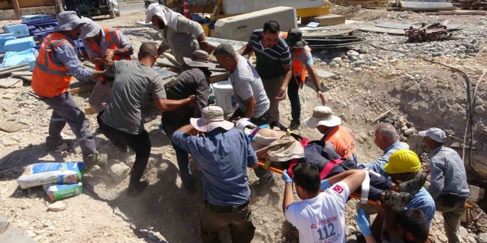 Adıyaman'da yüksekten düşen inşaat işçisi yaralandı