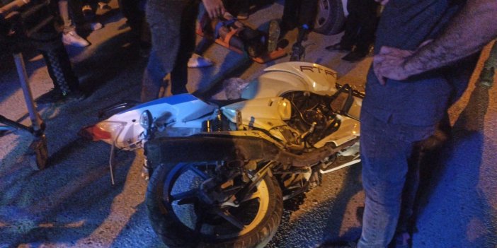 Malatya'da hafif ticari araç ile motosiklet çarpıştı: 1 yaralı