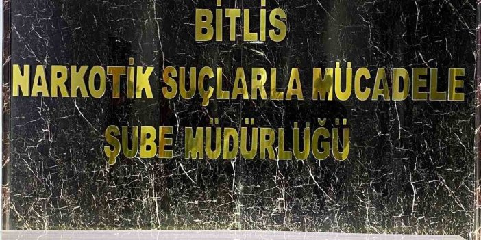 Bitlis’te uyuşturucu satıcılarına operasyon