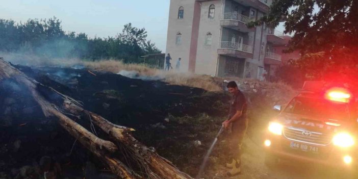 Malatya’da anız yangını