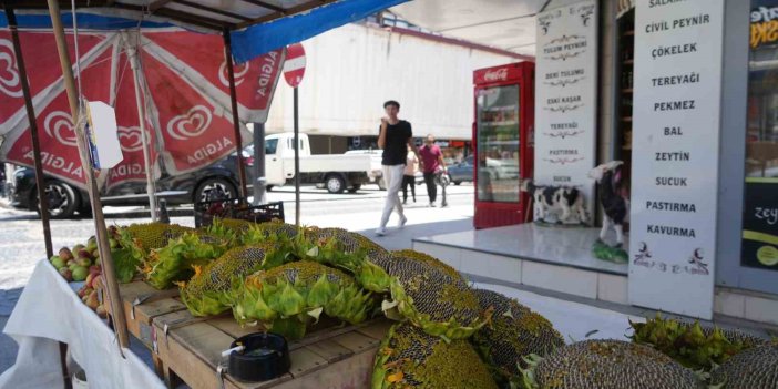 Erzincan'da ayçiçeği tezgahlardaki yerini aldı