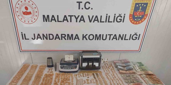 Malatya’da 6 milyonluk kaçak altın operasyonu