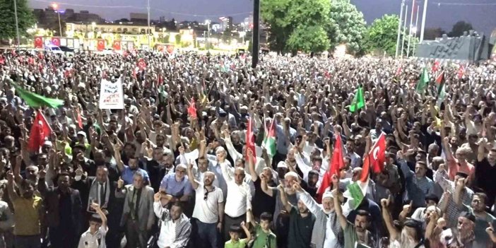 Antep halkı Hamas lideri Haniye’ye yönelik suikasta tepki gösterdi