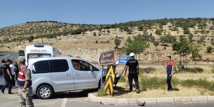 Mardin’de trafik kazası: 2 kişi yaralandı