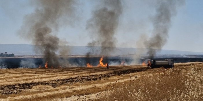 Diyarbakır’da çıkan anız yangını kontrol altına alındı