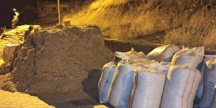 Erzincan’da kışlık saman hazırlıkları devam ediyor