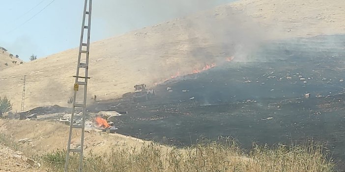 Mardin’de çıkan ot yangını korkuttu