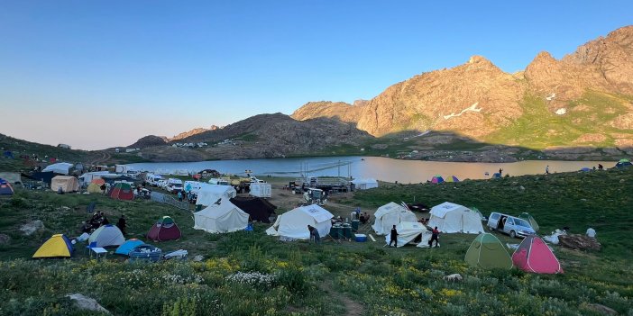 Festival öncesi Sat Buzul Gölleri’ne yoğun ilgi