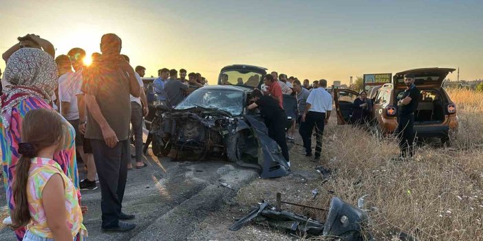 Mardin’de iki otomobil çarpıştı: 4 kişi yaralandı