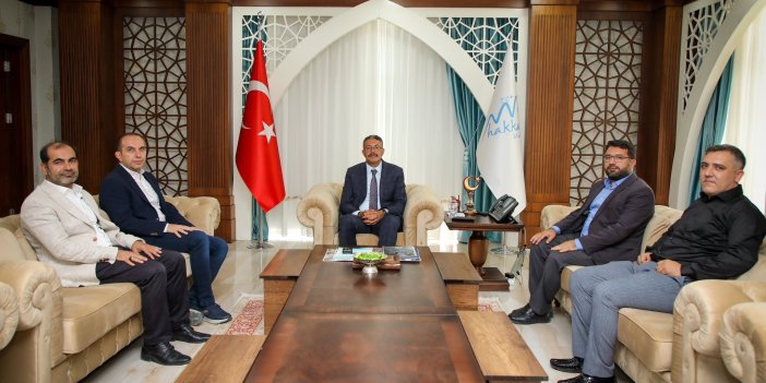 Hakkari İl Müftüsü ve destekçilerinden Vali Çelik’e ziyaret