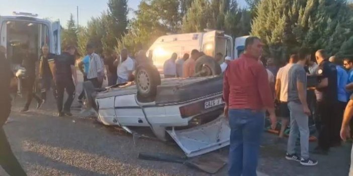 Adıyaman’da otomobil takla attı: 2 kişi yaralandı