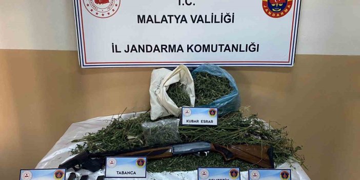 Malatya’da 3 kilo 700 gram kubar esrar yakalandı