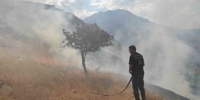 Hakkari’de çıkan anız yangını korkuttu