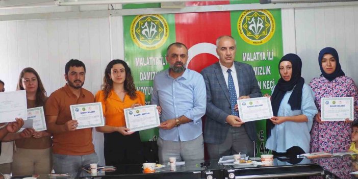 Malatya’da başarılı kursiyerlere sertifikaları teslim edildi