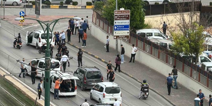 Gaziantep’te trafikte kavga çıktı, polis müdahale etti