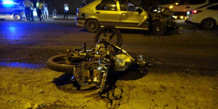 Malatya’da otomobil motosikletle çarpıştı: 2 yaralı