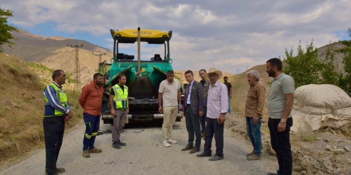 Vali Yardımcısı Karadağ, köylerdeki yol çalışmalarını denetledi