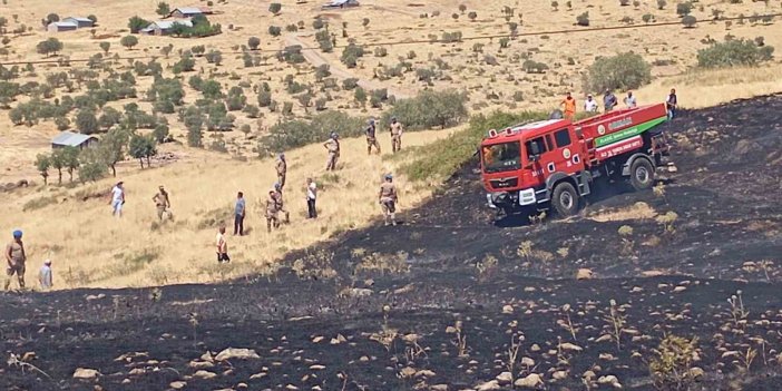 Elazığ’da otluk alanda çıkan yangın İtfaiye ekipleri tarafından kontrol altına alındı