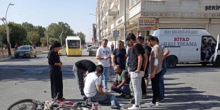 Mardin’de minibüs ile motosiklet çarpıştı: 1 kişi yaralandı