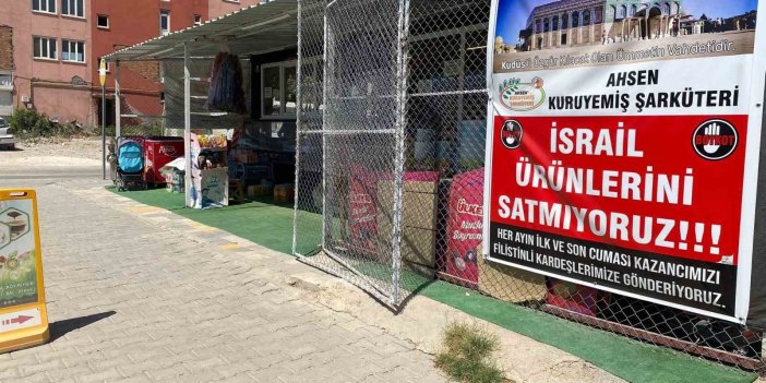 Ramazan Doğan, İsrail mallarını satmıyor, gelirinin bir kısmını Filistin’e gönderiyor