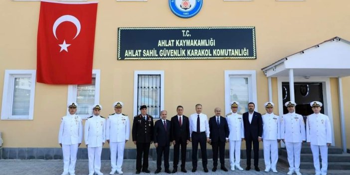 Bakan Ali Yerlikaya, Ahlat Sahil Güvenlik Karakol Komutanlığına ziyaret