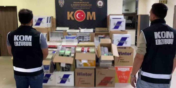 Erzurum’da kaçak sigara operasyonu: 2 kişi tutuklandı