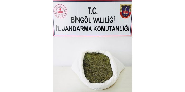 Bingöl’de 17 kilo esrar yakalandı