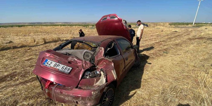 Diyarbakır'da sürücüsünün kontörlünden çıkan otomobil takla attı: 1 yaralı