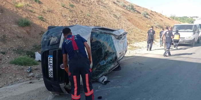 Malatya'da trafik kazasında 2 kişi yaralandı