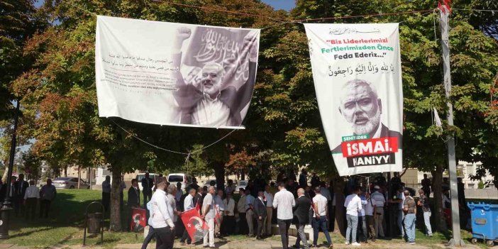 Antep’te CHP’lilerden Haniye’nin posterine tepki