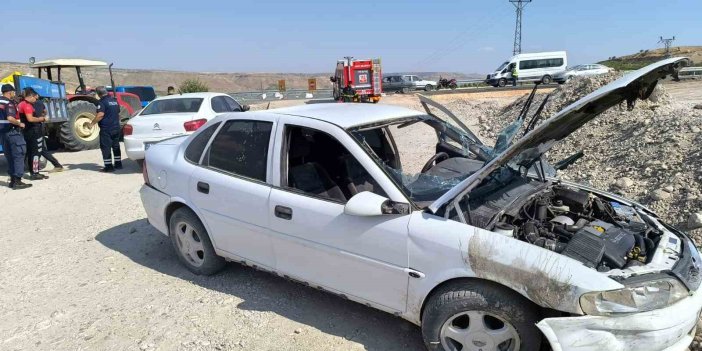 Adıyaman’da otomobil şarampole yuvarlandı: 1 kişi yaralandı