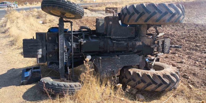 Mardin’de traktör devrildi: 1 kişi yaralandı