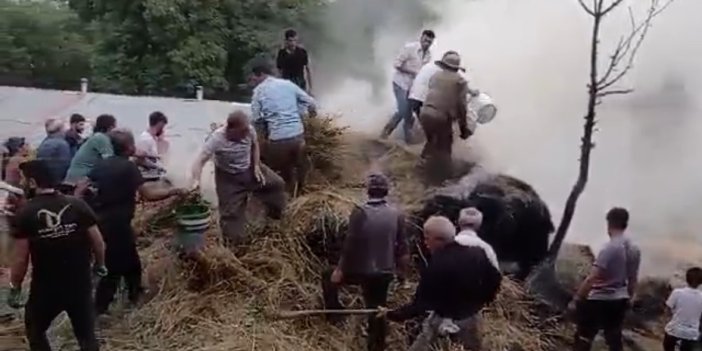 Şemdinli Bozyamaç Köyü’nde bin bağ ot kül oldu