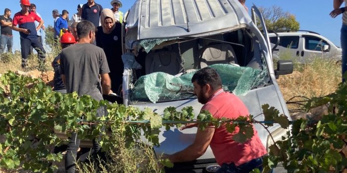 Kamyonet, beton direk yüklü vinçe çarptı: 1 kişi öldü