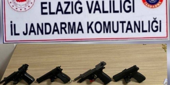 Elazığ'daki yapılan denetimlerde 4 ruhsatsız silah ele geçirildi