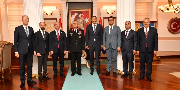 Vali Ali Çelik'ten Jandarma Genel Komutanı Orgeneral Ali Çardakcı'ya ziyaret