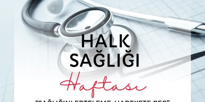 Erzincan'da halk sağlığı haftası için bilgilendirme standı kuruldu