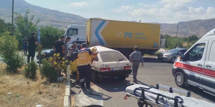 Elazığ’da trafik kazası: 1 kişi yaralandı