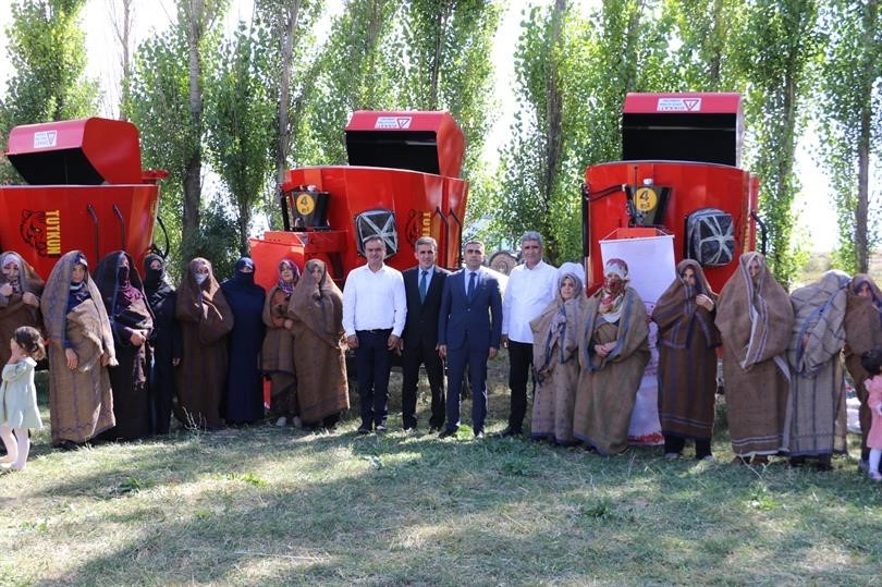 Erzurum'da kadın çiftçiler makine ve ekipman desteği