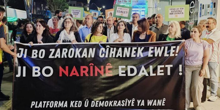 Zeydan ve Şedal, Narin Güran için düzenlenen yürüyüşe katıldı