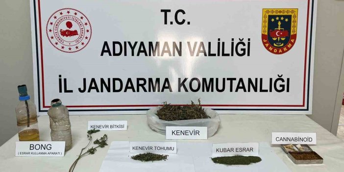 Adıyaman'da uyuşturucu operasyonunda 1 şahıs gözaltına alındı